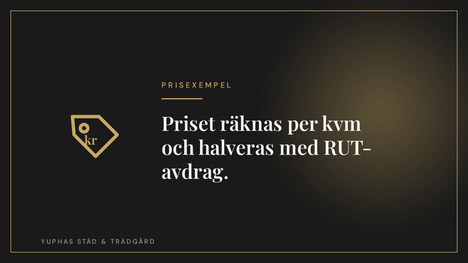 Prisexempel för flyttstädning, 21 kr per kvm